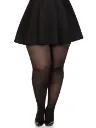 Collant Velato Coprente 70D Taglia Queen (L/XXL) Nero