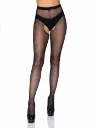 Collant Velato Aperto  Taglia Unica (XS/L) Nero