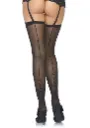Calze Velate 20D con Riga Dietro "Love" Taglia Unica (XS-L) Nere