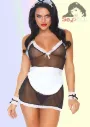 Seducente Cameriera Francese - Costumino Giochi di Ruolo Taglia Unica (XS/L)