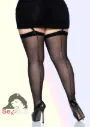 Calze Velate 15D con Riga Posteriore Taglia Queen (L/XXL) Nere