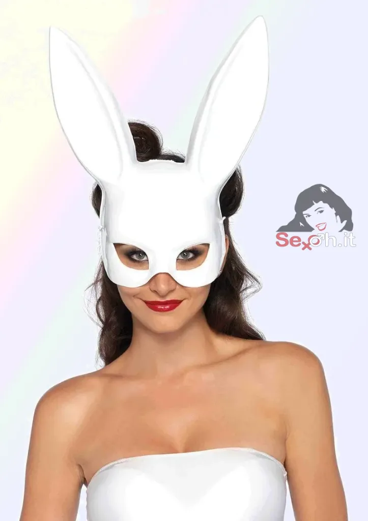 [2628-002] Maschera da Kinky Coniglio Bianca