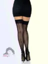 Calze Parigine 20D con Riga e Tallone alla Cubana Taglia Unica (XS-L) Nere